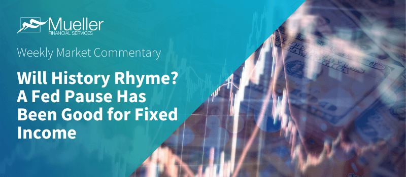 Will History Rhyme? A Fed Pause Has Been Good for Fixed Income